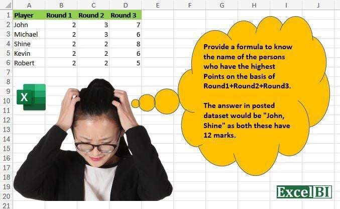 Excel BI challenge 5